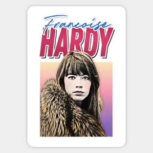 Francoise Hardy / Retro Francophile Design Sticker